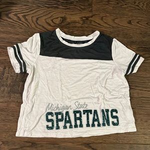 Youth Michigan State Crop Top